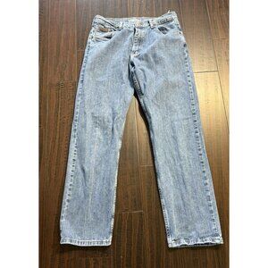 Wrangler Jeans Mens 32 x 32 Blue Denim MGW25MW Advanced Comfort Straight Leg